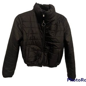 Crop puffer coat 🧥♥️☃️